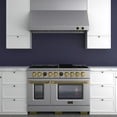 thumbnail image 3 of 48 in. 6.7 cu. ft. 8 Burners Dual Fuel Range for Propane Gas in Stainless Steel., 3 of 18