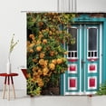 thumbnail image 4 of American Flower Street View Shower Curtains Hand-Painted Building Scenery Polyester Home r Washable Bathroom Partition Set, 4 of 6