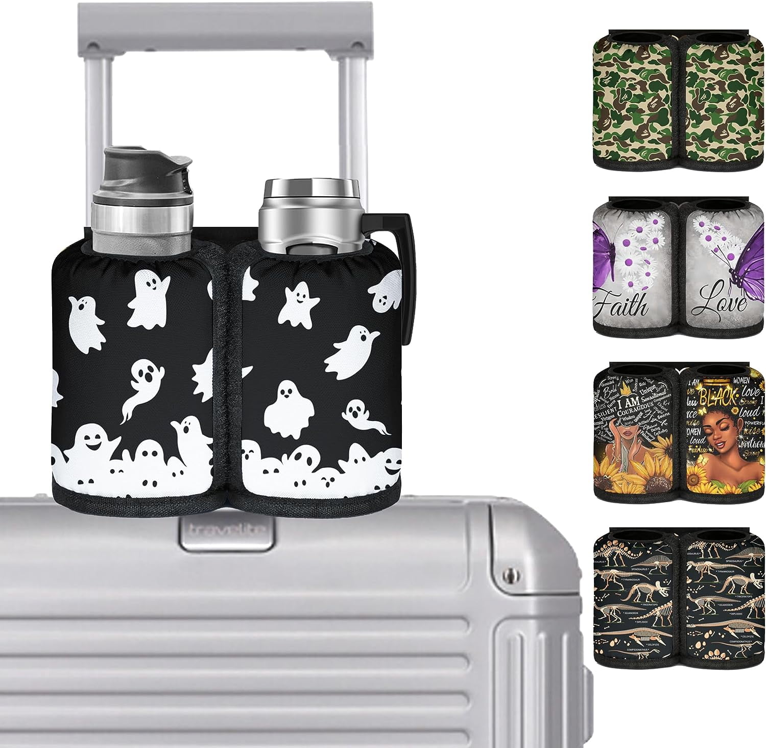 Luggage Cup Holder for Suitcases Travelers Accessories Carry on with