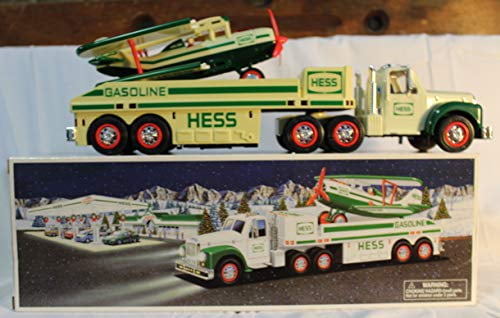 hess toy truck with airplane