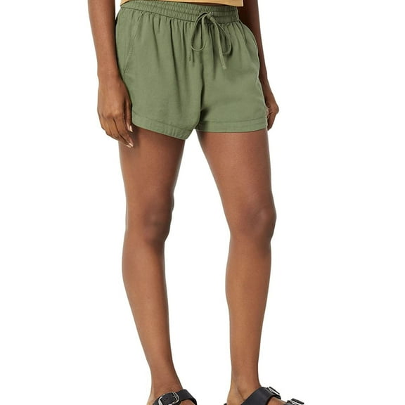 Hurley Womens Cindy Twill Casual Walking Shorts, Green, Large