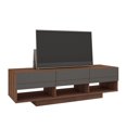 thumbnail image 1 of Nexera Radar 60-inch TV Stand, Walnut & Charcoal, 1 of 6
