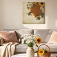 thumbnail image 6 of Vintage Daisy Bees Canvas Wall Art for Living Room, Yellow Sunflower Honey Green Leaf Poster Print Painting for Bedroom Office Home Decoration Wall Pictures Prepare To Hang 10"x10", 6 of 9