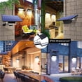 thumbnail image 4 of Yuarrent 2 lámparas de luz solar para interior/exterior, luz colgante de cobertizo alimentada por energía solar separada con cable de tracción Iluminación y accesorios Negro luz blanca Yuarrent HA028089-02, 4 of 6