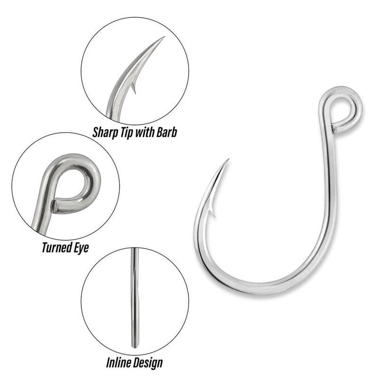 1000 fish hooks 10.00 Fishing The construction of this classic hook starts with premium Japanese stainless steel DONQL 3/0 Fishing Treble Hooks
