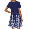 thumbnail image 5 of Fantaslook Boho Summer Dresses for Women Casual Short Sleeve T Shirt Dress with Pockets Beach Vacation Clothes, 5 of 9