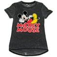 thumbnail image 2 of Mickey Mouse 837539-small Disney Mickey Mouse Laying on Text Womens Burnout T-Shirt, Small, 2 of 2