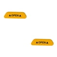 thumbnail image 4 of Scienceny Pegatinas para puerta de coche, 4 Uds., marca de advertencia de seguridad Universal, cinta reflectante abierta, pegatina para casco de Type2 NO2 Scienceny CBP103029, 4 of 5