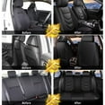 thumbnail image 5 of DIKSOAKR Car Seat Covers Full Set Fit for Chevrolet Traverse 2018-2024: 5 Seat Auto Interior Accessories, Faux Leather Waterproof Car Seat Cushions Vehical Cover (Black), 5 of 7