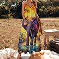 thumbnail image 2 of Colorful Elephant Flower Fine Art Sleeveless Dress Summer Dress Woman 2025, 2 of 7