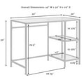thumbnail image 4 of Crosley Furniture Bureau en Verre Aimee, Or, 4 of 5