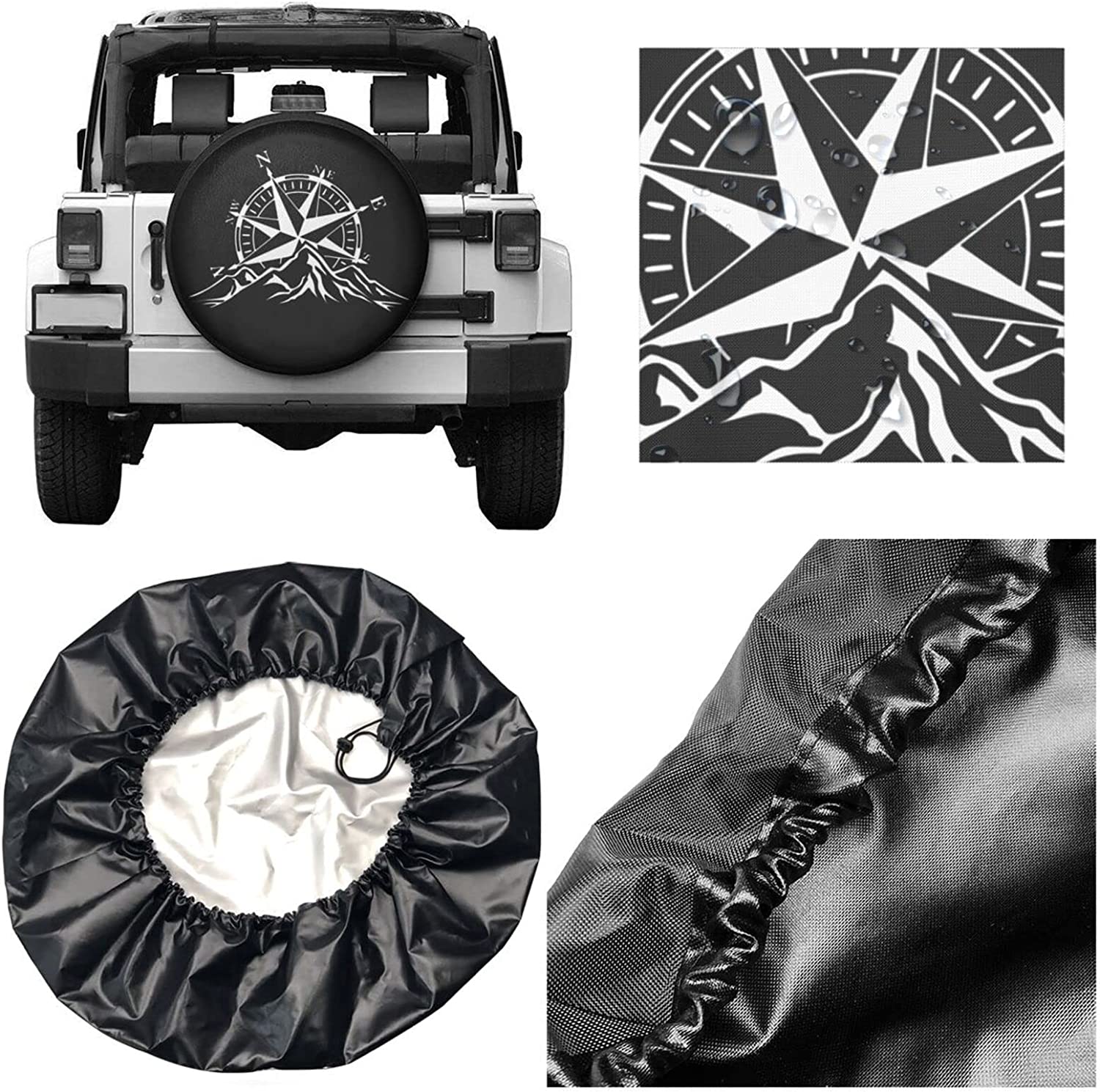 Autumn Fall Pumpkin Thanksgiving Spare Tire Cover Wheel Protectors  Weatherproof Universal Dust-Proof for Trailer Rv SUV Truck Camper Travel  Trailer Accessories 16 Inch