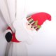 thumbnail image 4 of Puntoco Botón de cortina de Navidad Decoración de Papá Noel Muñeco de nieve Cierre de velcro Decoración de cortina Suministros de decoración navideña, 4 of 6