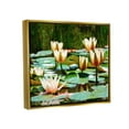 thumbnail image 3 of Stupell Industries Pond Lilies Blooming Botanical & Floral Painting Gold Floater Framed Art Print Wall Art, 21 x 17, 3 of 9