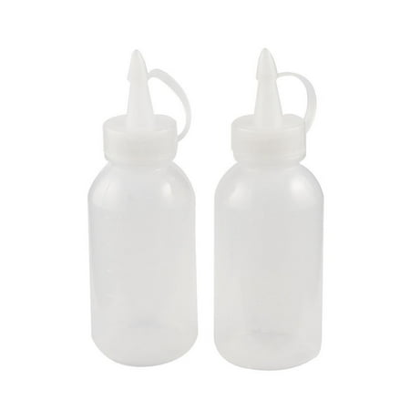 

2pcs 100ML Plastic Sauce Squeezer Bottle Dispensing Bouteille Hot