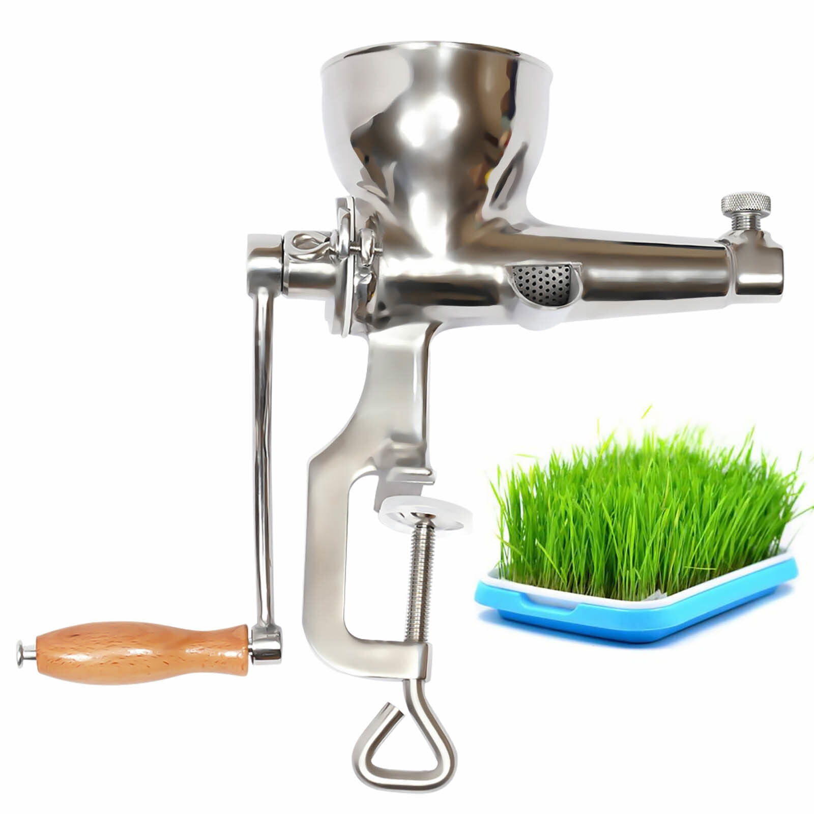 Manual Wheatgrass Juicer Hand Press Wheat Grass Fruit Juicing Extractor Silver Walmart