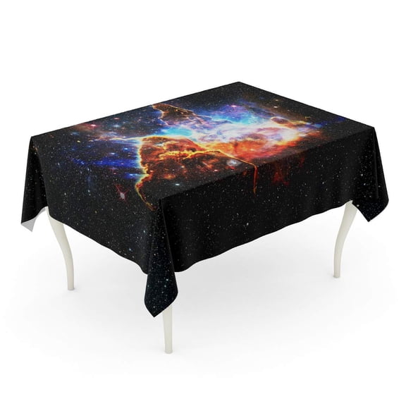 SIDONKU Mystic Mountain in Outer Space of This Furnished Tablecloth Table Desk Cover Home Party Decor 60x120 inch