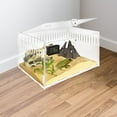 thumbnail image 2 of LOVEVER Reptile Feeding Box Plastic Containers Animal Snake Cage Hermit Crab Shells Gecko Tank, 2 of 6
