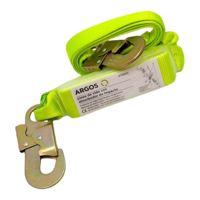 ÚnicoVerdeLinea De Vida Para Arnes Seguridad Absorbedor Impacto 2mts esquí esquí Gafas de esquí