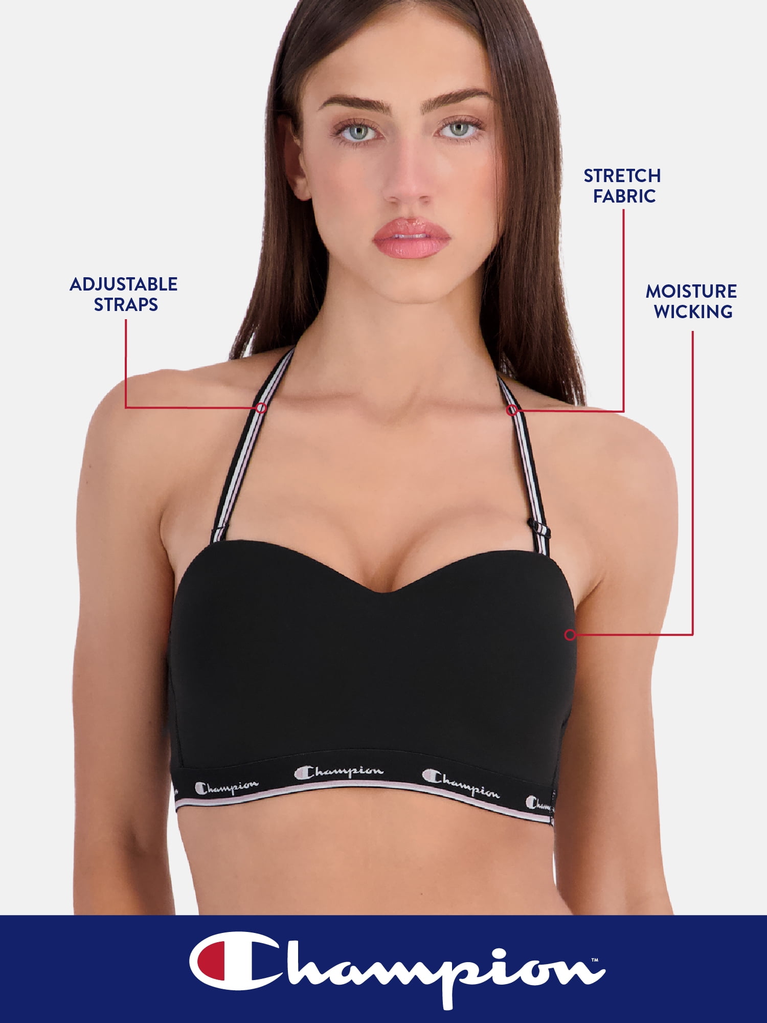 Champion Women's Convertible Classic Soft Bra, Sizes S - XXL
