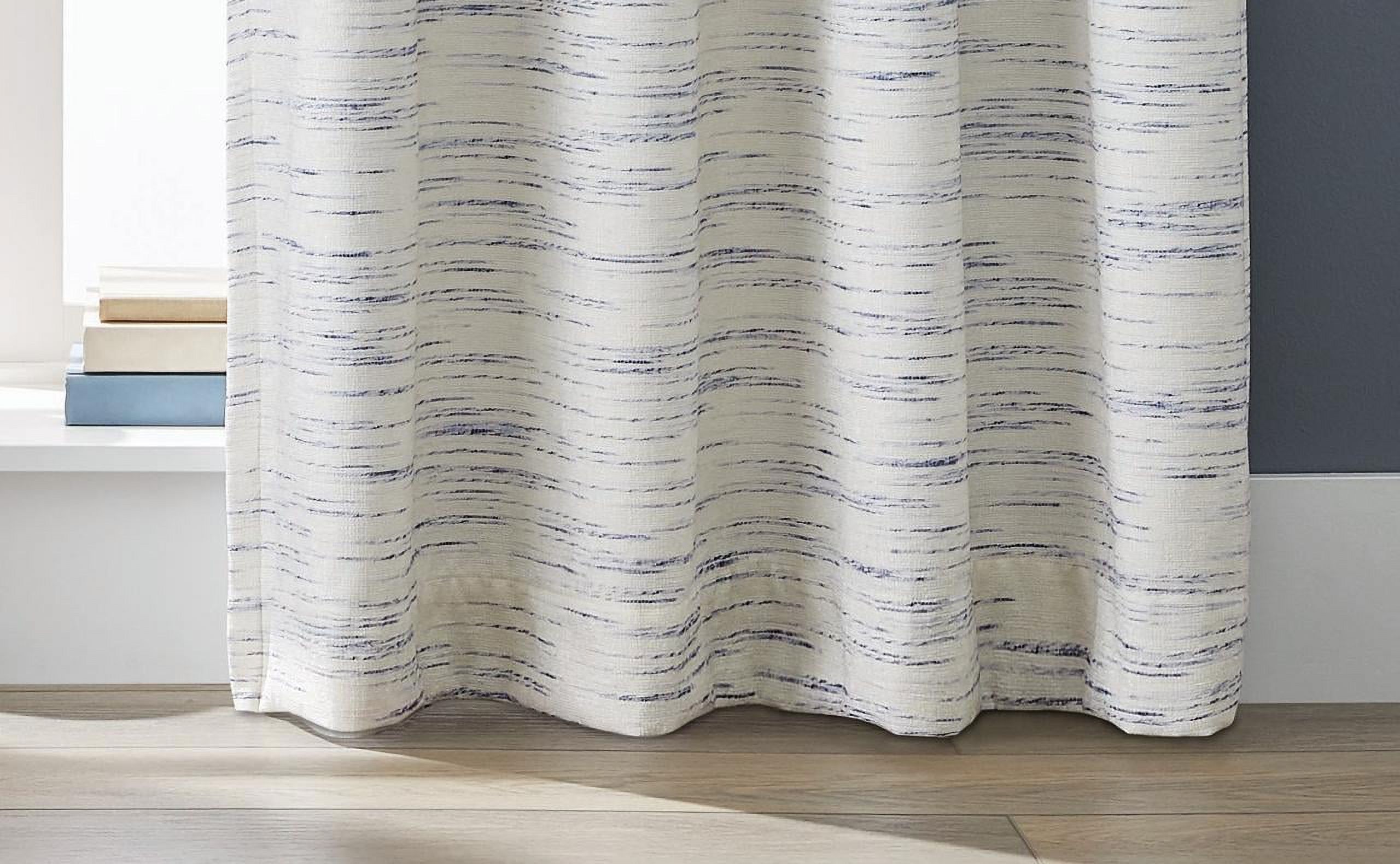 Better Homes & Gardens, Indigo Stripe Blackout Curtain Panel, 53" x 108", 1 Pack