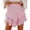 Pink, variant on Dianli Gifts Skirt Skorts Women's Daily Elegant Bohemian Pleated Layered High Waisted Mini Golf Skirt Ruffle Edge Breathable Lightweight Active Tennis Golf Skort Skirts