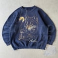 thumbnail image 2 of Wolf Alaska Vintage 90s Style Sweatshirt, Retro Wolf Sweater, Cute Wolf Sweater, Nature Hoodie Gifts, Cozy Warm Unisex Sweatshirt, Wolf Moon, 2 of 5