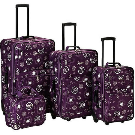 Rockland Luggage Impulse 4 Piece Expandable Luggage Set, Multiple Colors