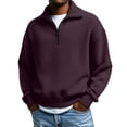 thumbnail image 5 of NMMUED Quarter Zip Sweater Women Fall Sweaters for Women Womens Quarter Zip Sweater Knit Sweater for Women Knitted Tops for Women Soft Sweaters for Women Business Casual Sweaters for Women Wine S, 5 of 9