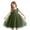 Army Green*, variant on RUTAYY Children Girls Dress Round Neck Solid Color Wedding Flower Girl Skirt Piano Performance Everyday Wear Elegant Casual Dresses