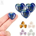 thumbnail image 3 of Gustave Healing Crystal 0.8 inch Quartz Stones Carved Palm Worry Stone Chakra Reiki Balancing Heart Shape Gemstone (Pack of 5), 3 of 9