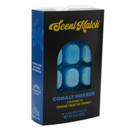 IllumiScents ScentMatch, 3 oz Wax Melts, Cobalt Breeze (Compare to: Chanel's Bleu De Chanel)