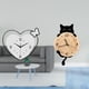 thumbnail image 2 of Reloj de pared,Reloj de pared acrílico para oficina en casa,sin tictac,Reloj de pared,Reloj de pared decorativo para baño y dormitorio.,Reloj de pared de gato silencioso y sin tictac,regalo, 2 of 8