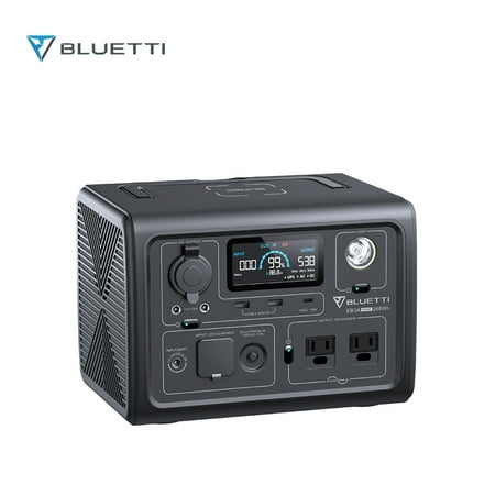 Bluetti Portable Power Station EB3A, 268Wh LiFePO4 Battery Backup W/ 2 600W (1200W Surge) AC Outlets, Recharge from 0-80% in 30 Min, Solar Generator for Outdoor Camping
