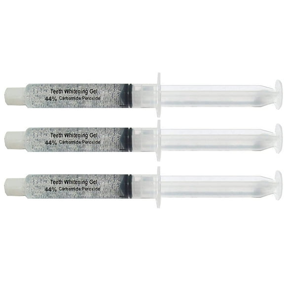 Bright White Smiles Teeth Whitening Gel Syringe Refill Pack, 44% Carbamide Peroxide, 10ml Syringes (3 XL 10cc (30cc Total) 44% Carbamide Peroxide)