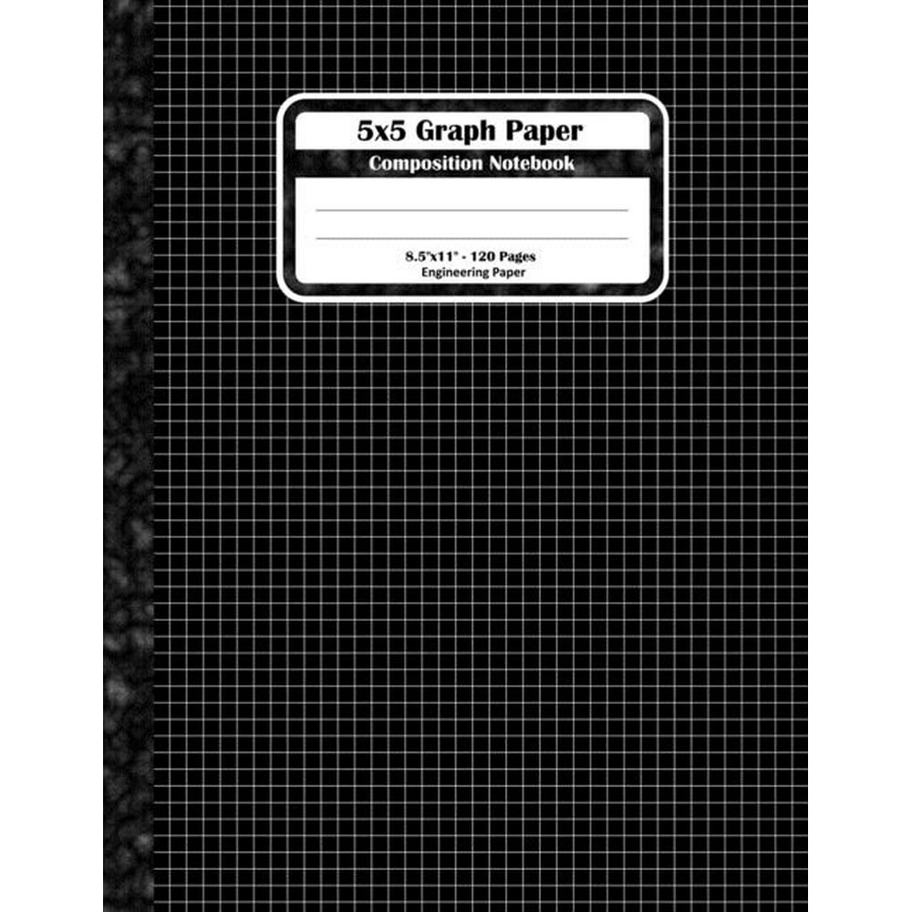 5x5 Graph Paper Composition Notebook Square Grid or Engineer Paper. Large Size, Match Science
