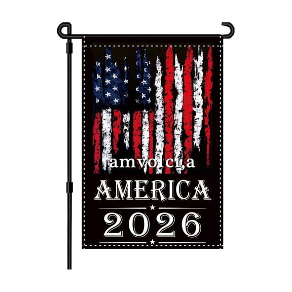 American 250Th Anniversary Garden Flag, Single - Sided Decorative Us Flag For Outdoor Garden Patio Decoration, Us Flag With 2026 America Design, Garden Flag For Memorial Day 4Th
