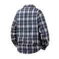 thumbnail image 2 of Ceisia Men's Relaxed Fit Long Sleeve Plaid Flannel Shirt Casual Button Down Turndown Collar Shirt Navy L Gifts, 2 of 5