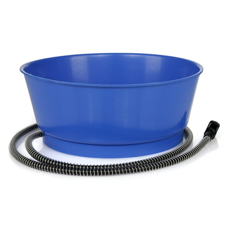 Farm Innovators 1.5 Gallon Electric Heated Pet Water Bowl, 60W, Blue