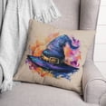 thumbnail image 3 of Creative Products Painterly Witch Hat 18 x 18 Spun Poly Pillow, 3 of 3