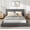 Dark gray, variant on Full Size Platform Bed with Upholstered Headboard, Modern Dark Grey Cloud Style Frame, Soft Plush Fabric, Easy Assembly, No Box Spring Required (No Mattress)