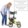 thumbnail image 3 of Tipo Petite All Terrain Modena Yellow - Rolling Walker with Pneumatic Tires for users up to 5'4", 3 of 6