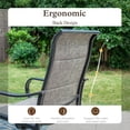 thumbnail image 4 of Sophia & William 7 Pieces Patio Outdoor Dining Set Swivel Padded Textilene Chairs and Table Set Outside Furniture Set with Umbrella Hole for Backyard, 4 of 9