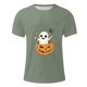 thumbnail image 4 of Blusas y camisas de manga corta y cuello redondo para hombre. Blusas/camisetas de manga corta con cuello redondo y estampado de Halloween para hombre. Blusa para hombre., 4 of 5