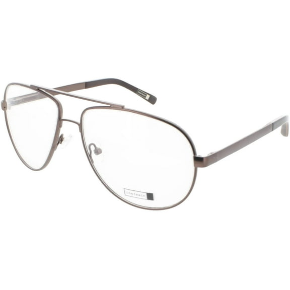 Contrast Cts108 Brown Unisex Aviator Full Rim Frame Eyeglasses