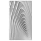 Fractal Bulgy White Vagues 3D - Toile Contemporaine Art Imprimer – image 2 sur 3