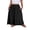 Black, variant on Asklazy Womens Boho Long Maxi Skirt A-Line Long Skirt with Pockets Elastic High Waist(S-2XL)