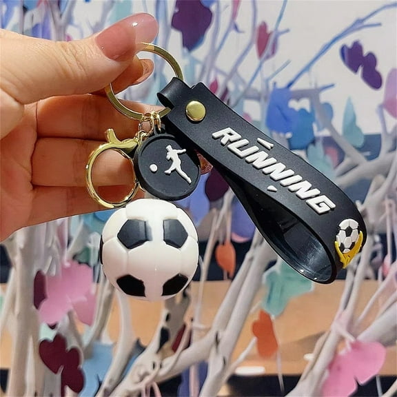 PRETXORVE European Cup Football Keychain Glue Football Pendant Football Jewelry Keychain