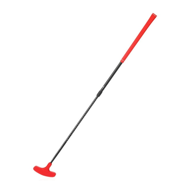 DYNWAVECA Golf Putter Retractable Adjustable for Indoor Outdoor Background Home Office Red