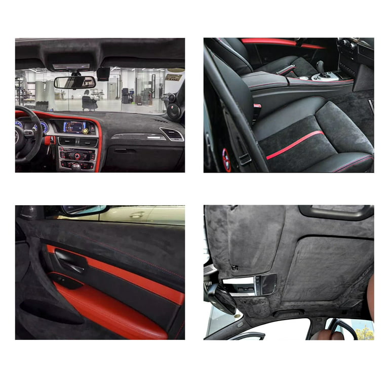 Stretch Suede Headliner Fabric Material Fits Porsche 911 GT3 - Charcoal